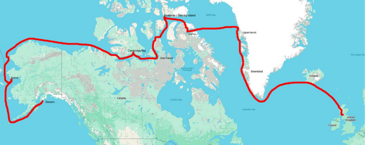 Carte Passage Nord Ouest
